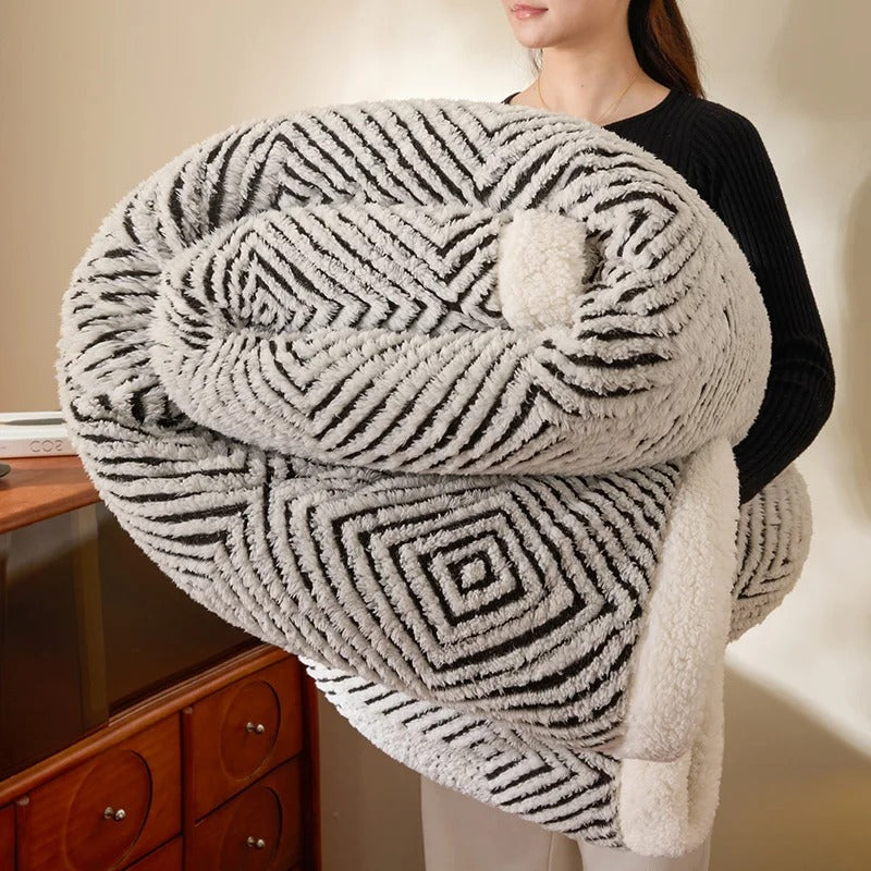 Sunshine Velvet Blanket Super Soft Plush Throw, Warm Cozy Fuzzy Fleece for Bed Couch, All Season Home Decor