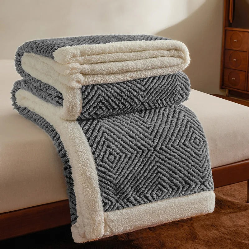 Sunshine Velvet Blanket Super Soft Plush Throw, Warm Cozy Fuzzy Fleece for Bed Couch, All Season Home Decor