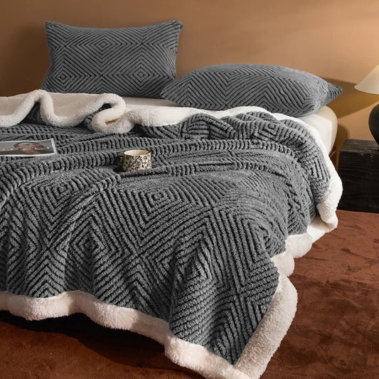 Sunshine Velvet Blanket Super Soft Plush Throw, Warm Cozy Fuzzy Fleece for Bed Couch, All Season Home Decor
