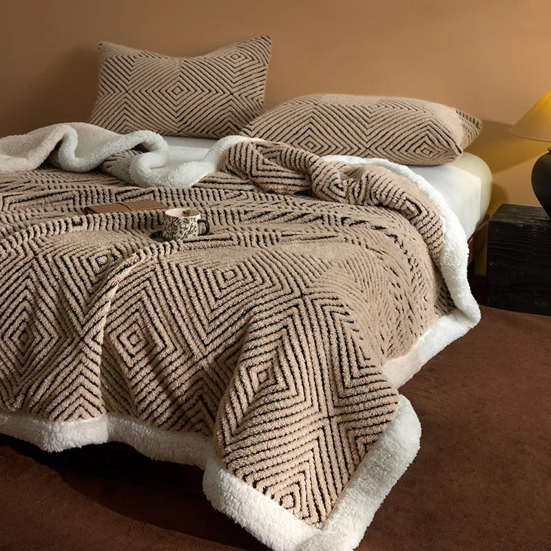 Sunshine Velvet Blanket Super Soft Plush Throw, Warm Cozy Fuzzy Fleece for Bed Couch, All Season Home Decor